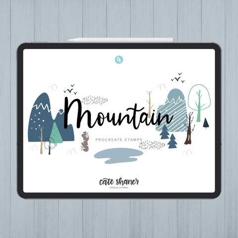 Mountain Procreate Stamps