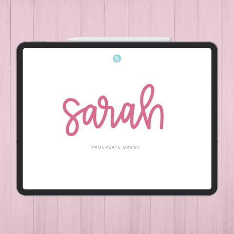 Sarah Monoline Procreate Brush