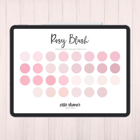 Rosy Blush Procreate Color Palette